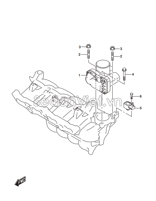 Cảm biến map Suzuki Ertiga 2018