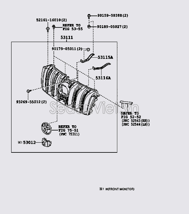 Ca lăng trước có mạ crom Toyota Land Cruiser Prado 2009-2013