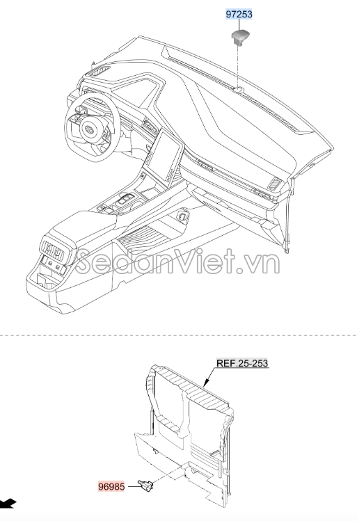 Cảm biến nhiệt độ ngoài trời Hyundai Santafe 2017