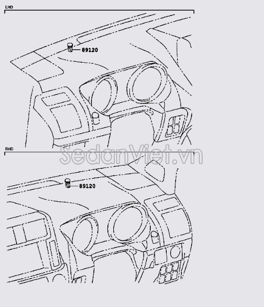 Cảm biến ánh sáng ngoài trời Toyota Camry 2007-2008