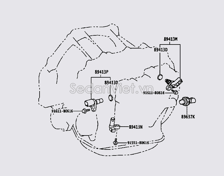Cảm biến đầu vào hộp số tự động Toyota innova 2017