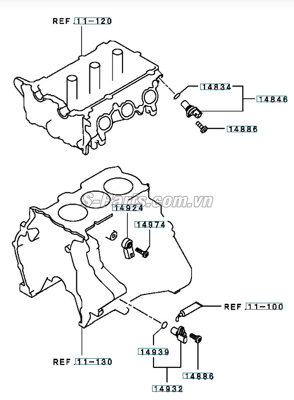 Cảm biến trục cam Mitsubishi Triton 2010-2013