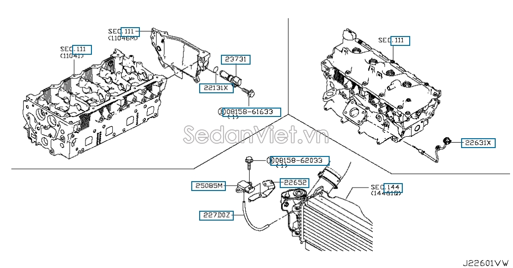 Cảm biến trục cơ Nissan Navara 2007-2011
