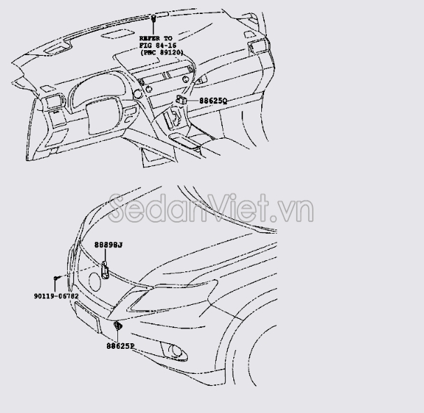 Cảm biến nhiệt độ ngoài trời Toyota Camry 2007-2008