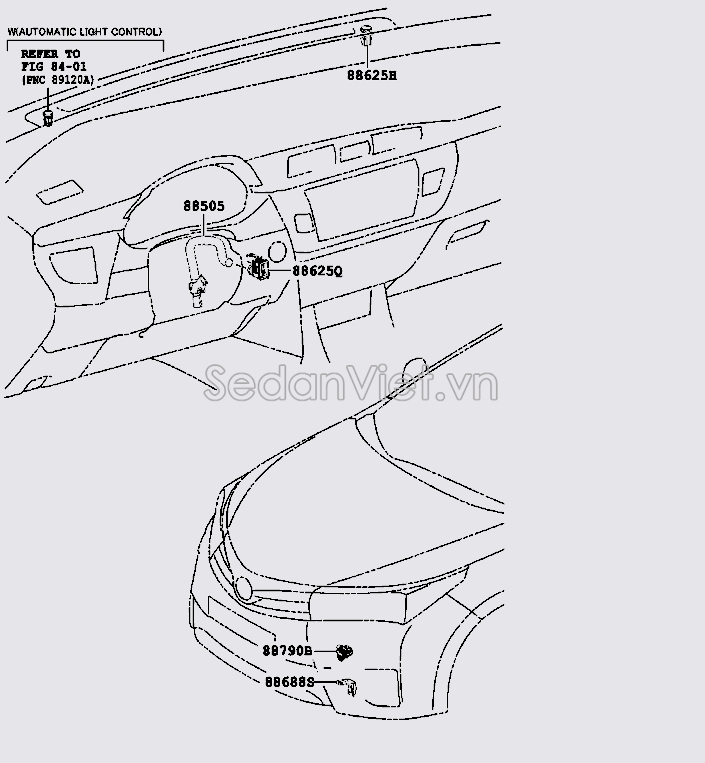 Cảm biến nhiệt độ ngoài trời Toyota Camry 2007-2008