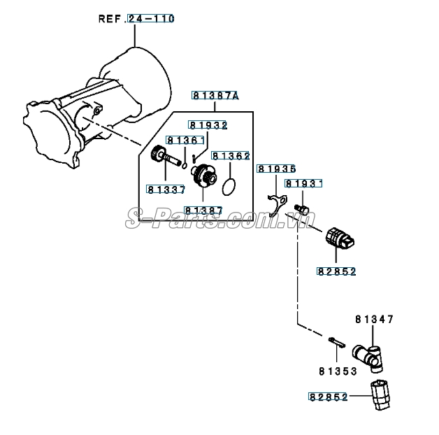 Cảm Biến Tốc Độ Mitsubishi Pajero V73 2000-2006