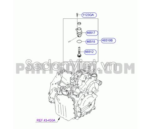 Cảm biến tốc độ 25R Hyundai Santafe Gold 2001-2005