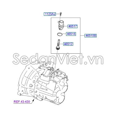 Cảm biến tốc độ 25R Hyundai Santafe Gold 2001-2005