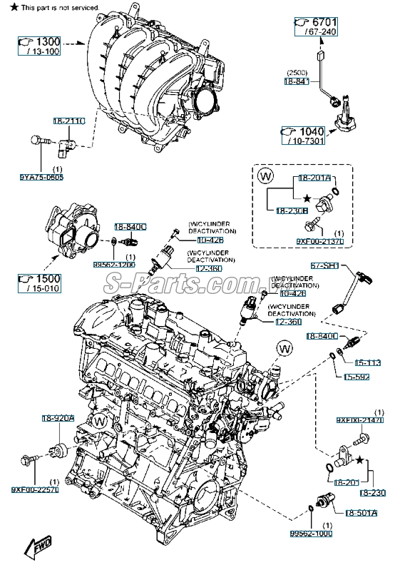 Cảm biến khí nạp mazda 6 2014-2016