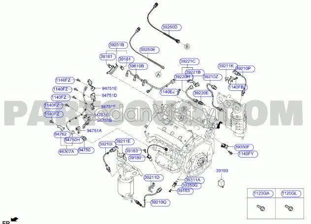 Cảm biến báo dầu động cơ Hyundai Accent 2011-2016