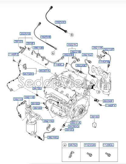 Cảm biến báo dầu động cơ Hyundai Accent 2011-2016