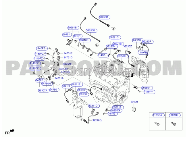 Cảm biến báo dầu động cơ Hyundai Accent 2011-2016