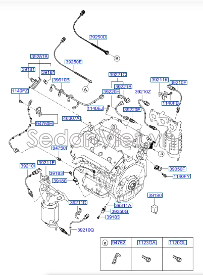 Cảm biến báo dầu động cơ Hyundai Accent 2011-2016
