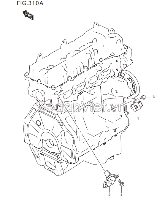 Cảm biến trục cam Suzuki Ertiga 2018
