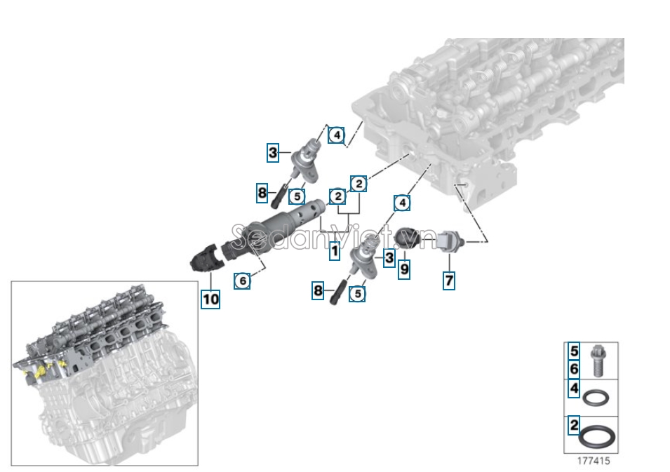 Cảm biến nhiệt độ nước BMW 318i 1998-2005