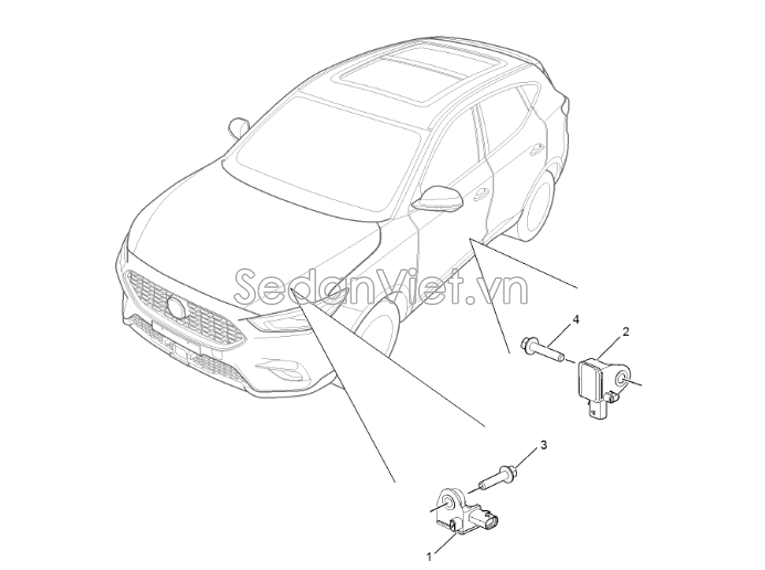 Cảm biến va chạm đầu xe MG ZS 2020