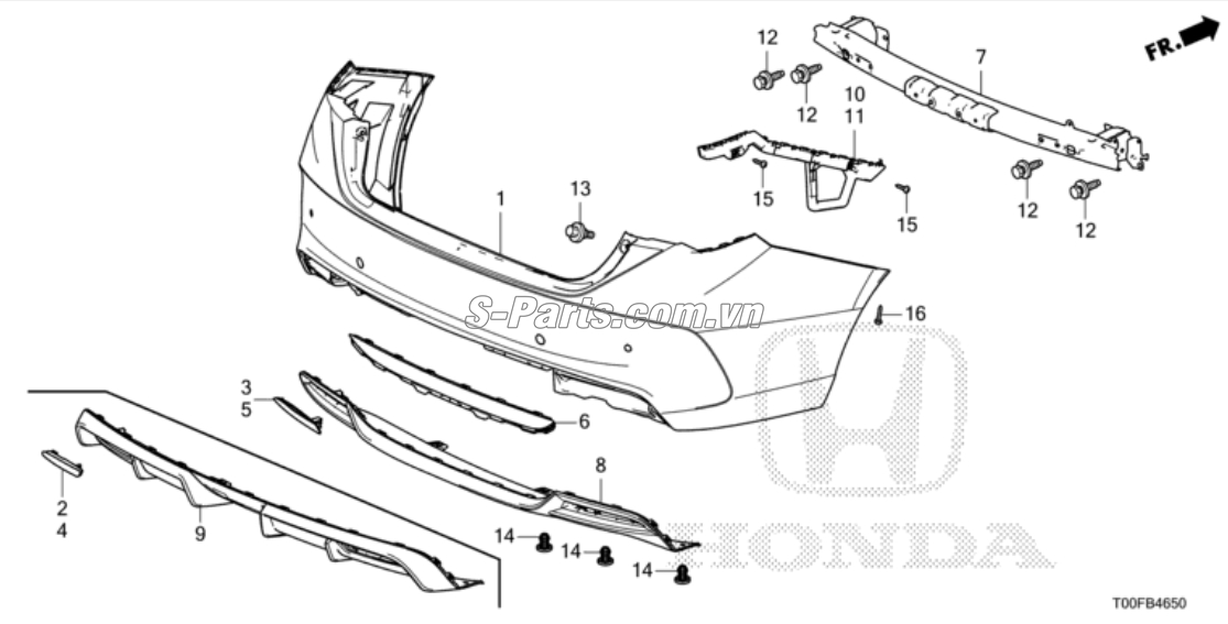 Đèn phản quang Honda CR-V 2013-2014