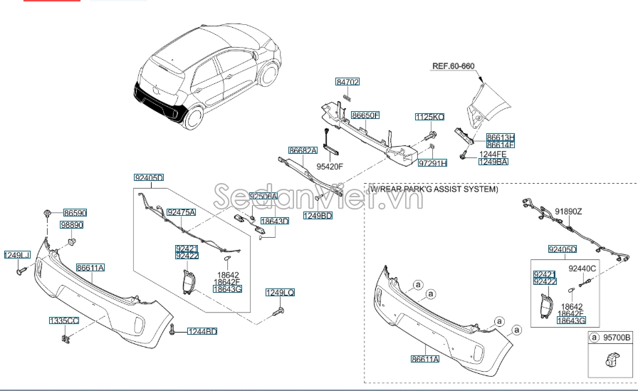 Đèn cản KIA Morning Si 2015