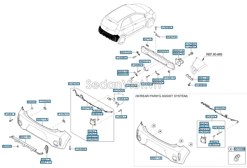 Đèn cản KIA Morning 2015
