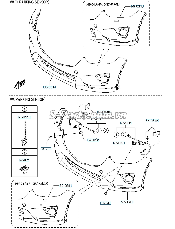 Cản trước Mazda CX-5 2016