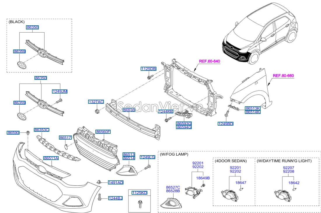 Ốp che khóa capo Hyundai i10 Grand 2014-2016