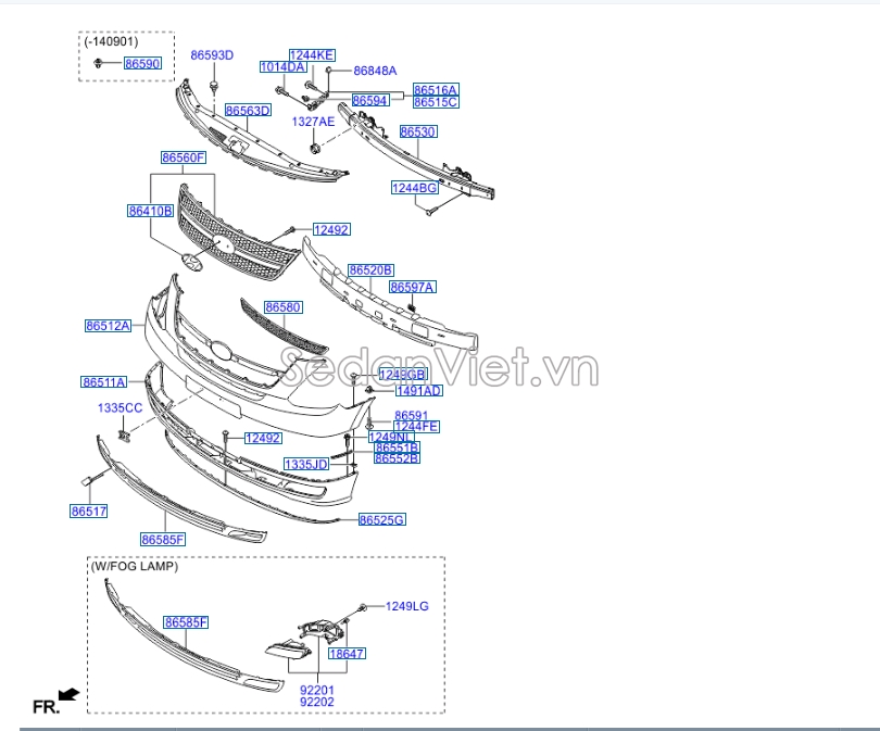 Ca lăng Hyundai Grand Starex 2008-2013
