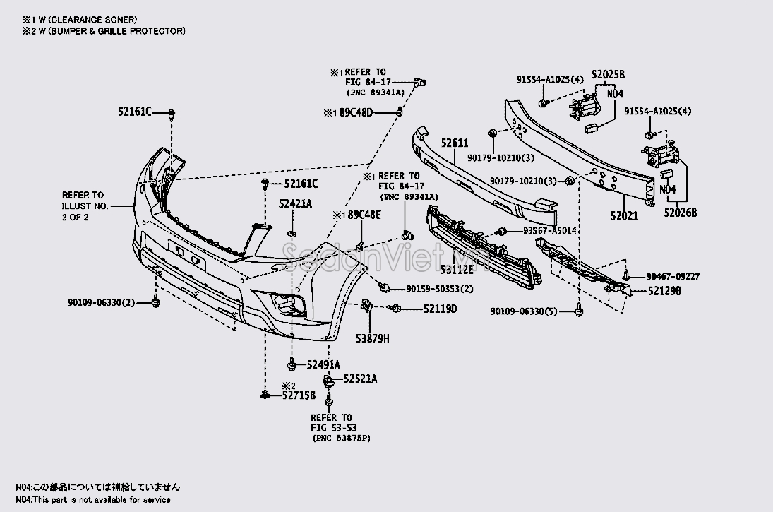 Lưới cản trước Toyota Land Cruiser Prado 2009-2013