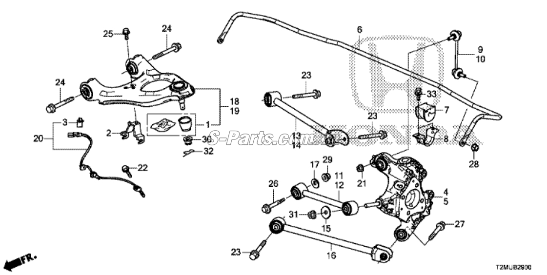 Rotuyn cân bằng sau Honda Accord 2016