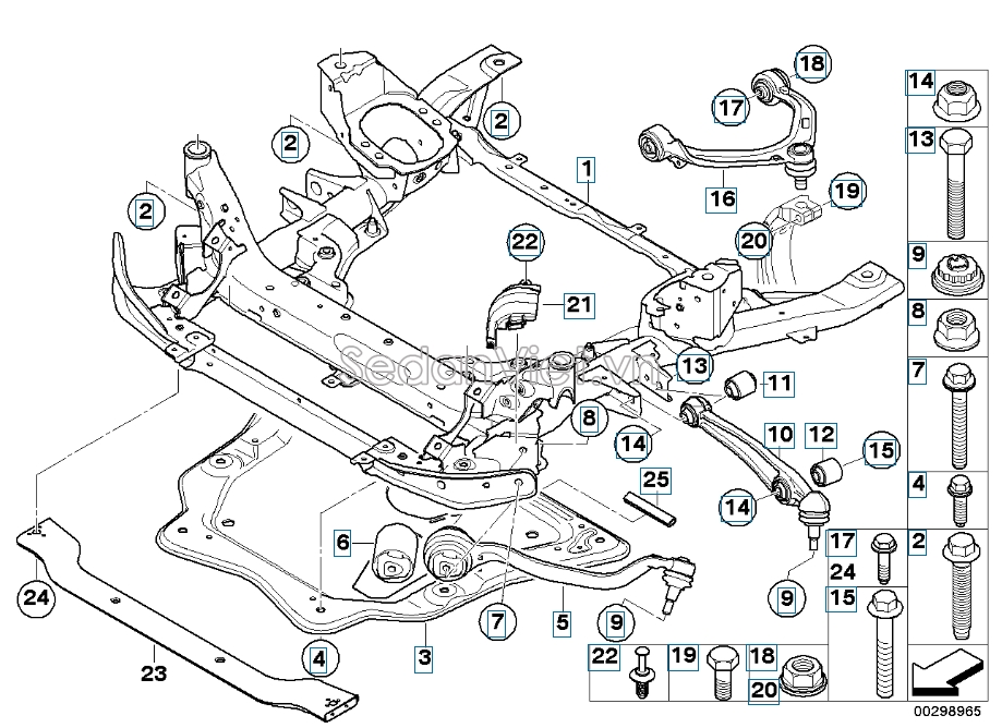 Càng i thẳng BMW X6 2010