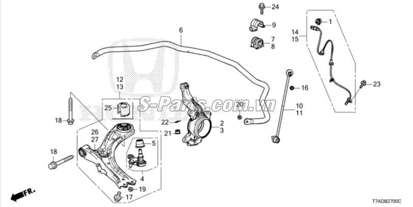 Rotuyn trụ đứng Honda CR-V 2013-2014