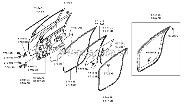 Cánh cửa Mitsubishi Attrage 2014