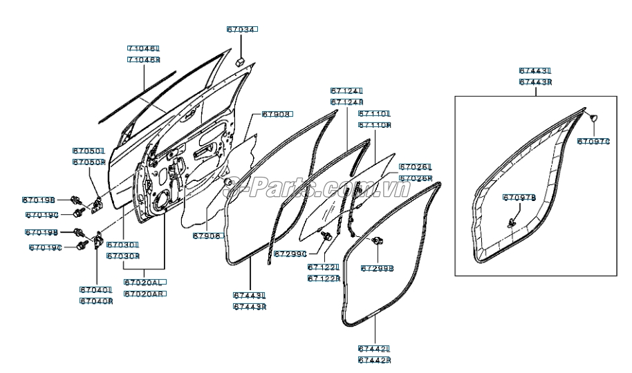 Cánh cửa Mitsubishi Attrage 2014