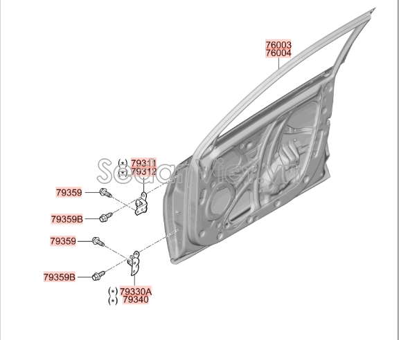 Bản lề cánh cửa sau Hyundai i10 Grand 2014-2016