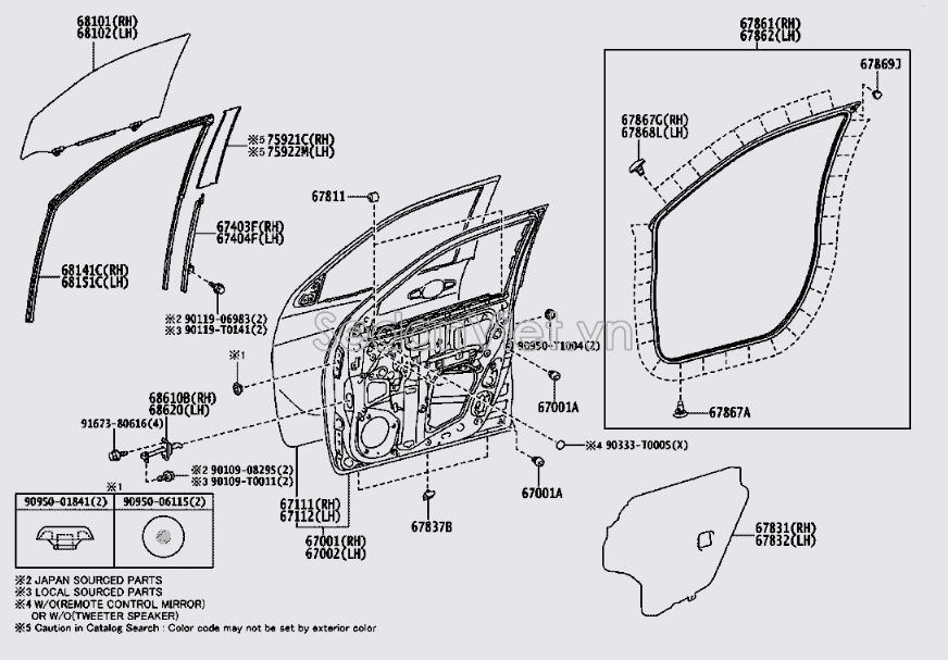 Cánh cửa Toyota Hillux 2020