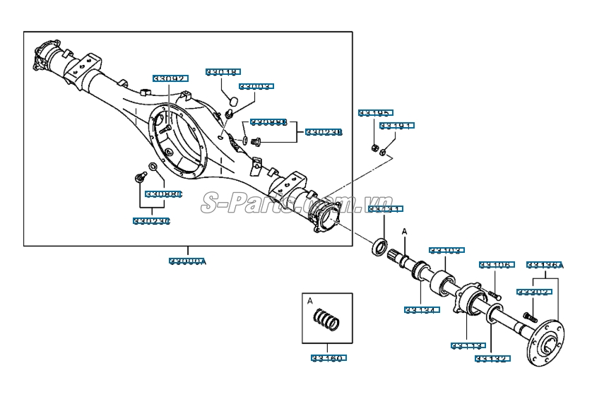 Bi láp sau Mitsubishi Triton 2005-2009
