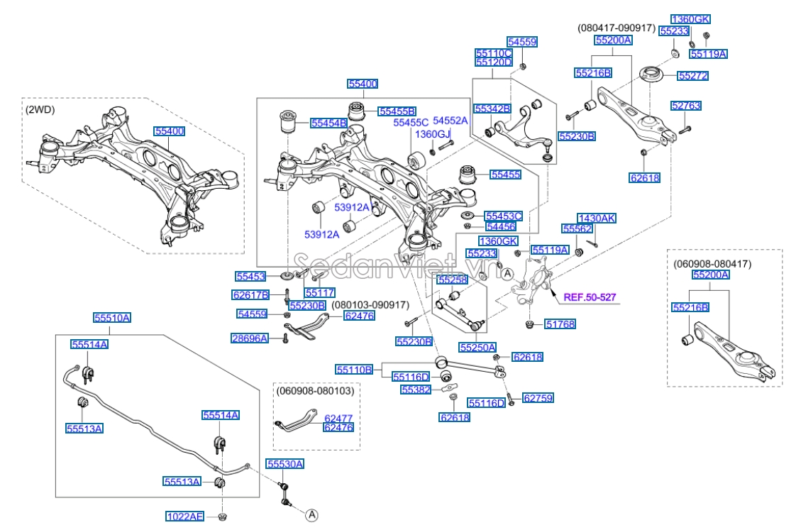 Càng A Hyundai Santafe 2006-2008