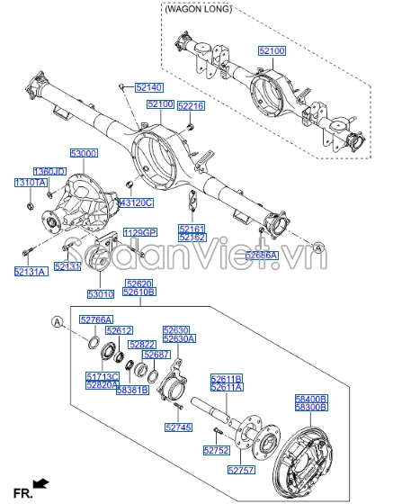Cây láp Hyundai Starex 2017
