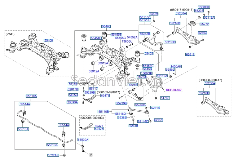 Càng A Hyundai Santafe 2006-2008