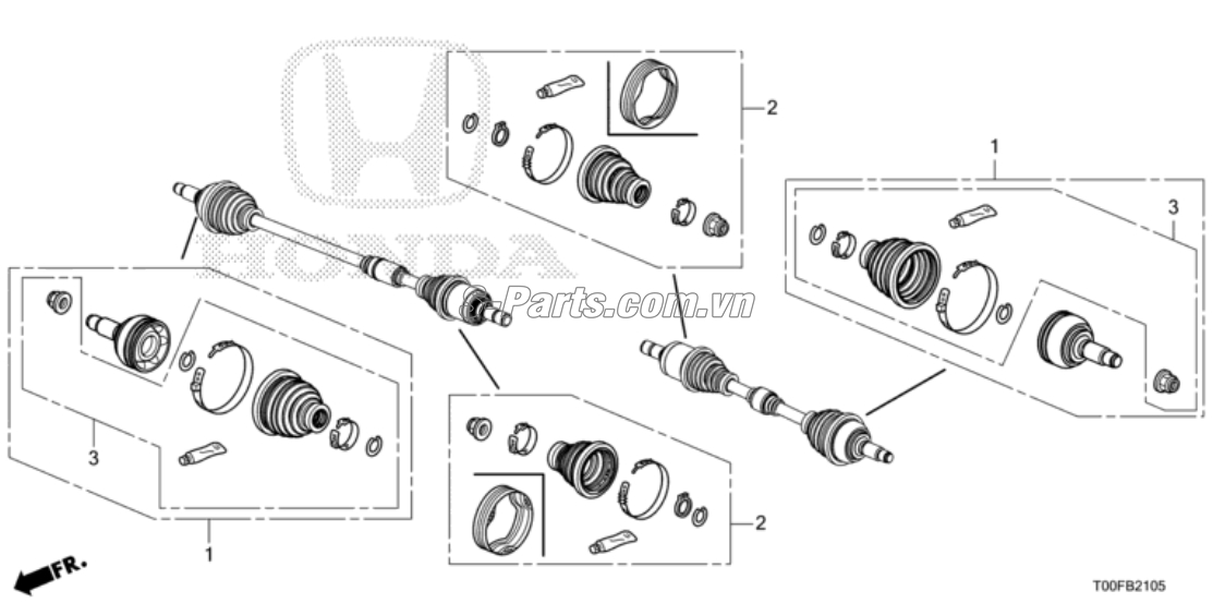 Chụp bụi láp trong Honda City 2015