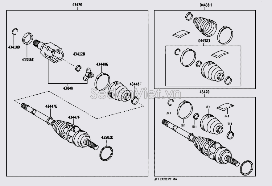 Cây láp Toyota Hillux 2016