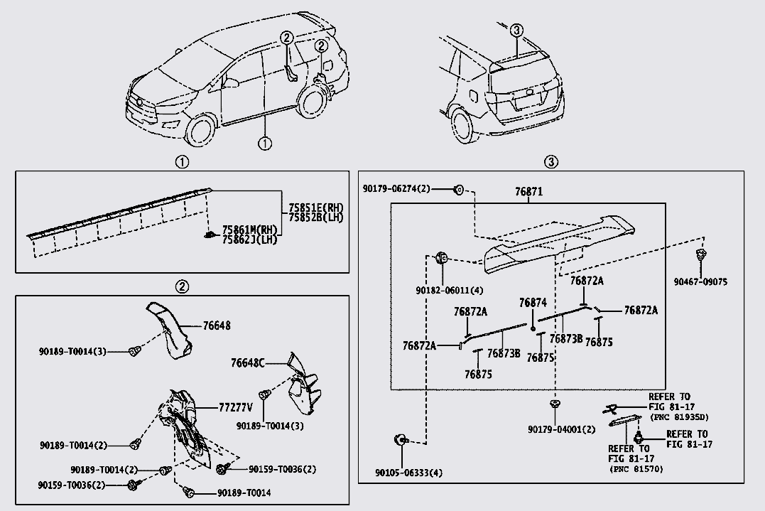 Ốp babule Toyota innova 2017