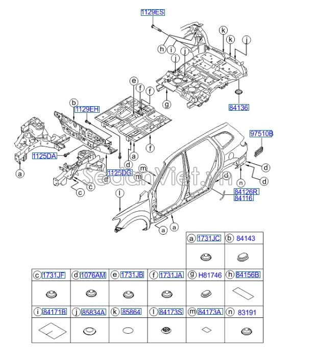 Lò xo giảm xóc sau Hyundai Santafe 2006-2008