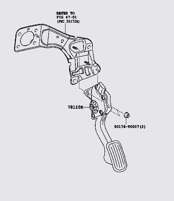 Chân ga điện Toyota Innova 2020-2021