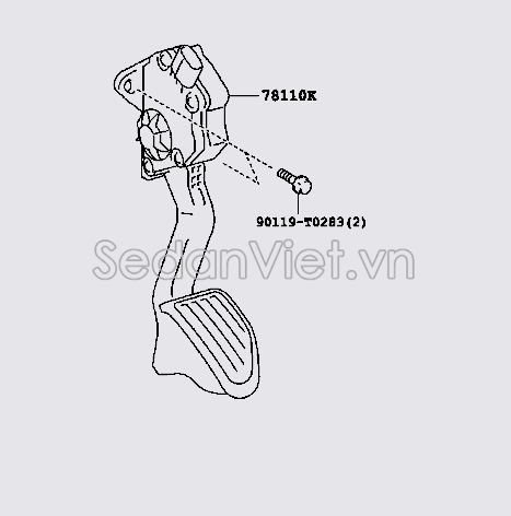 Chân ga điện Toyota Innova 2006-2008