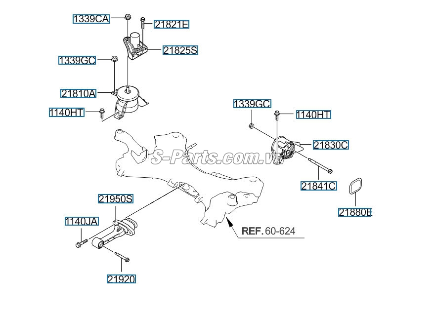 Chân máy thủy lực KIA Sedona 2015