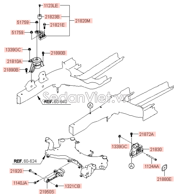 Chân máy thủy lực Hyundai Tucson 2015