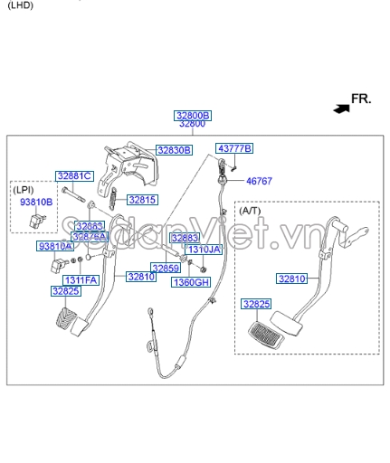 Công tắc đèn phanh Hyundai i30 CW 2008-2011