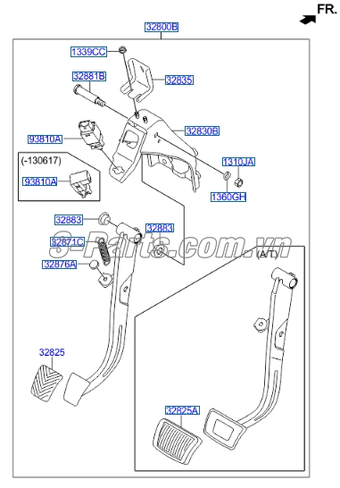 Công tắc chân phanh Hyundai Sonata 2014