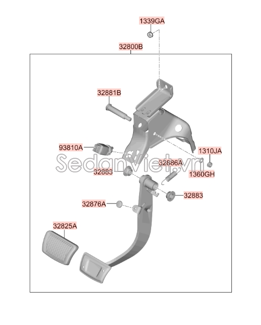 Công tắc chân phanh Hyundai Sonata 2014