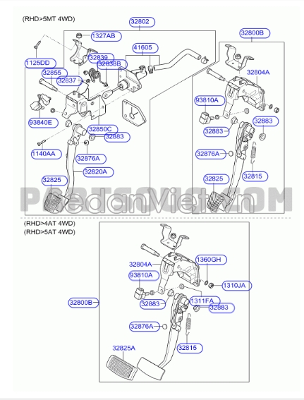 Công tắc đèn phanh Hyundai i30 CW 2008-2011